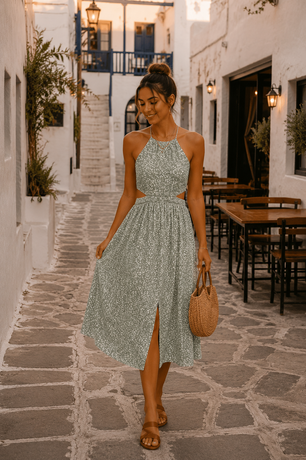 Santorini Muse Dress
